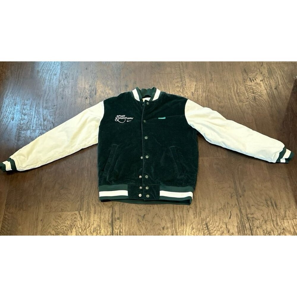 Nike Sport Sanctuary Jacket Running Green Wellness Dept. Fb9972-397 Size Small